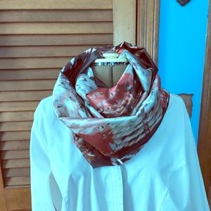 Soft satin feel infinity scarf